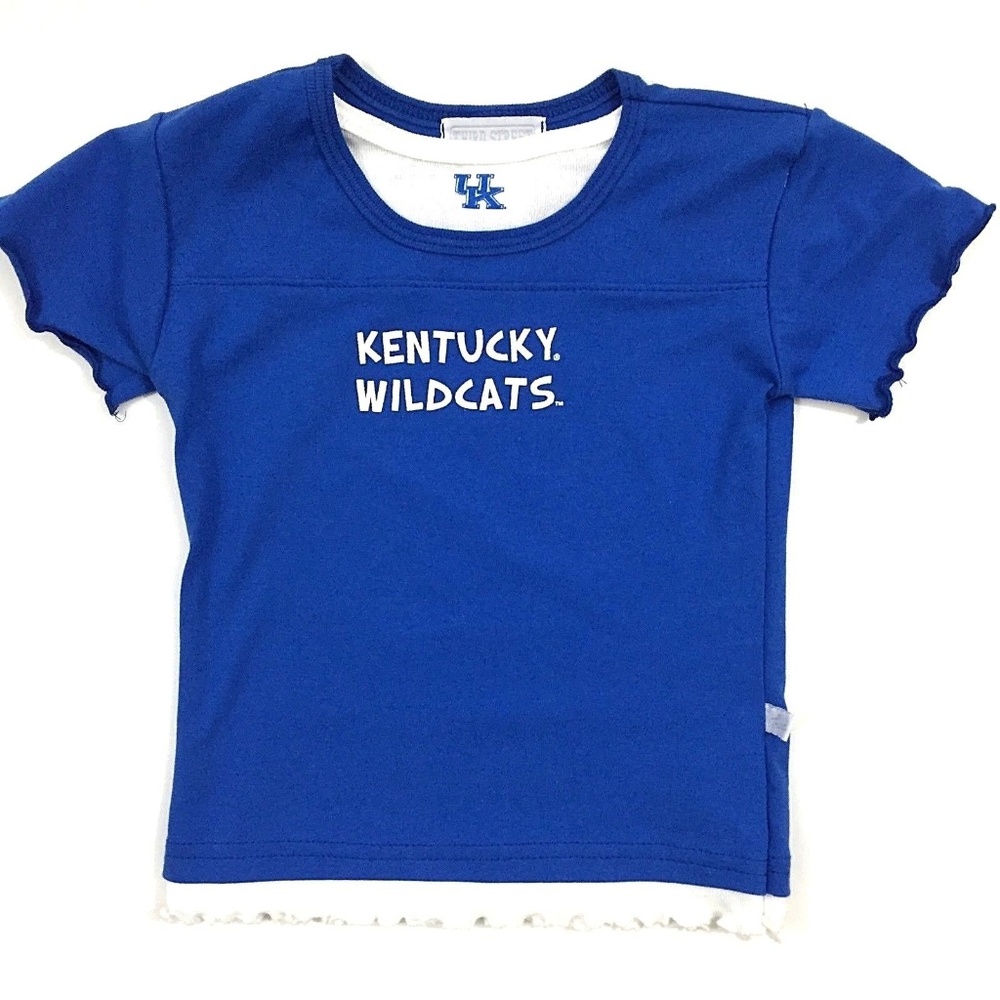 University of Kentucky Wildcats Layered Look Tee Shirt Size 4T NWOT
